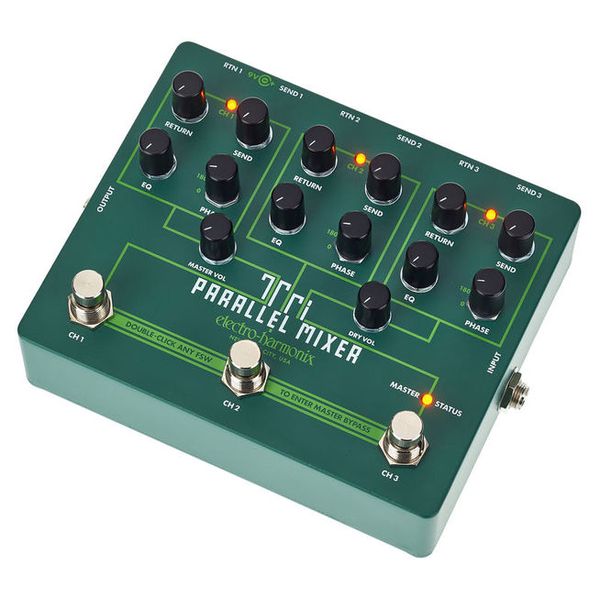 Electro Harmonix Tri Parallel Mixer Pedal Para Guitarra E Contrabaixo