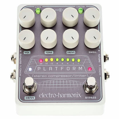 Electro Harmonix Platform Stereo Compressor Pedal Para Guitarra E Contrabaixo