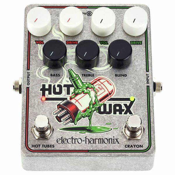 Electro Harmonix Hot Wax Dual Overdrive Pedal Para Guitarra E Contrabaixo