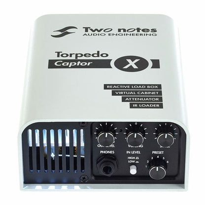 Two Notes Torpedo Captor X 8 Ohm Compact Reactive Load Box Attenuator Cab Sim E Ir Loader Pedal