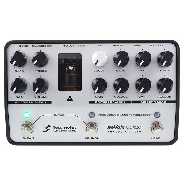 Two Notes Revolt Guitar Analog Amp Sim Pedal Para Guitarra E Contrabaixo