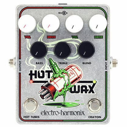 Electro Harmonix Hot Wax Dual Overdrive Pedal Para Guitarra E Contrabaixo