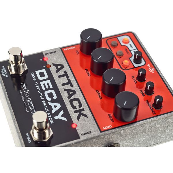 Electro Harmonix Attack Decay Tape Reverse Simulator Pedal Para Guitarra