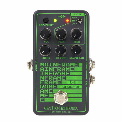 Electro Harmonix Mainframe Bit Crusher Pedal Para Guitarra E Contrabaixo