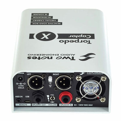 Two Notes Torpedo Captor X 8 Ohm Compact Reactive Load Box Attenuator Cab Sim E Ir Loader Pedal