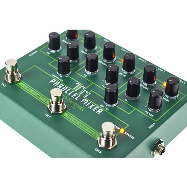 Electro Harmonix Tri Parallel Mixer Pedal Para Guitarra E Contrabaixo