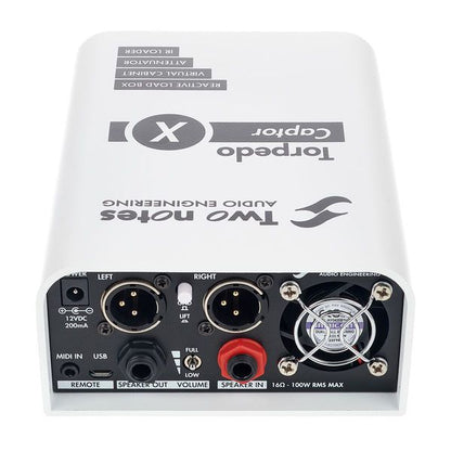 Two Notes Torpedo Captor X 16 Ohm Compact Reactive Load Box Attenuator Cab Sim E Ir Loader Pedal