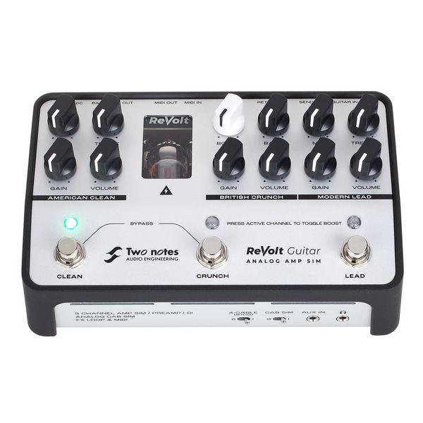 Two Notes Revolt Guitar Analog Amp Sim Pedal Para Guitarra E Contrabaixo