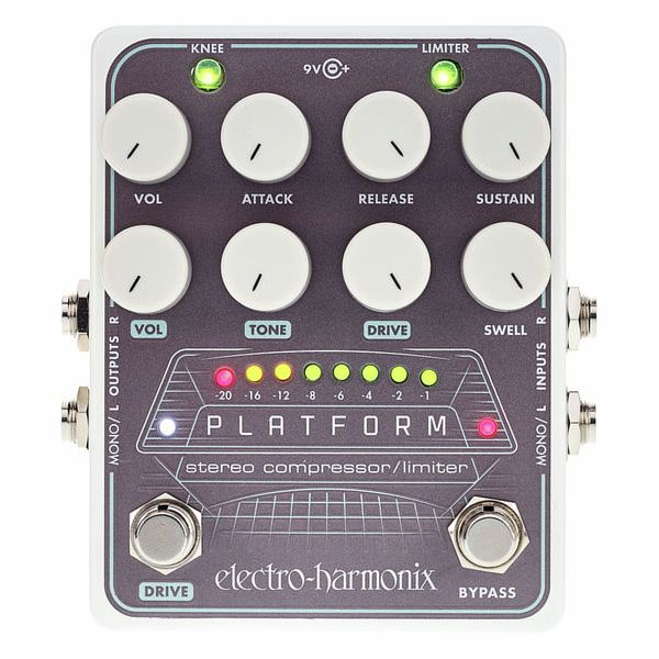 Electro Harmonix Platform Stereo Compressor Pedal Para Guitarra E Contrabaixo