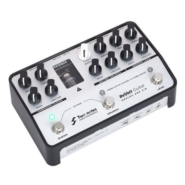 Two Notes Revolt Guitar Analog Amp Sim Pedal Para Guitarra E Contrabaixo