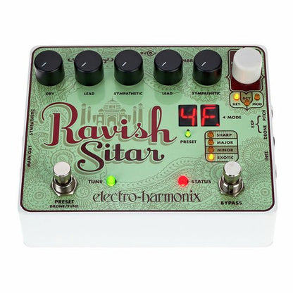 Electro Harmonix Ravish Sitar Pedal Para Guitarra E Contrabaixo