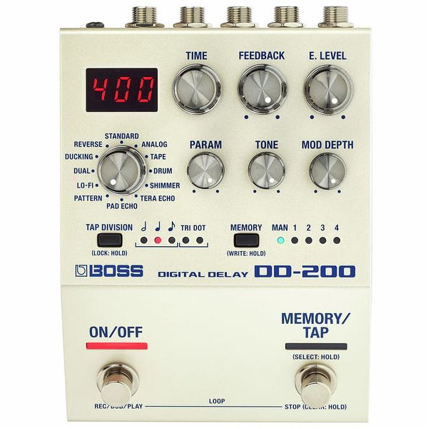 Boss 200 Digital Delay Dd-200 Pedal Para Guitarra E Contrabaixo