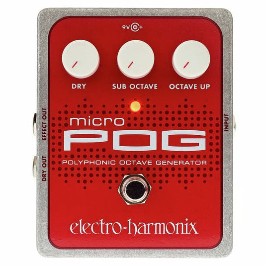 Electro Harmonix Micro Pog Octave Pedal Para Guitarra E Contrabaixo