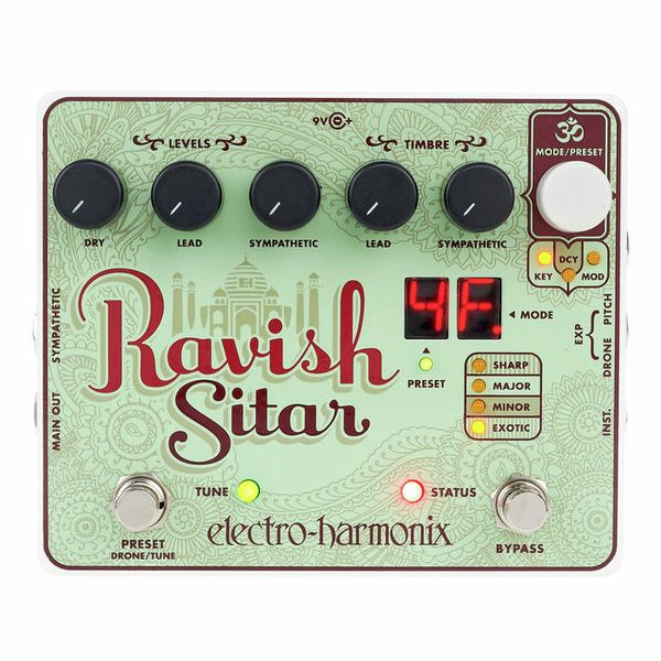 Electro Harmonix Ravish Sitar Pedal Para Guitarra E Contrabaixo