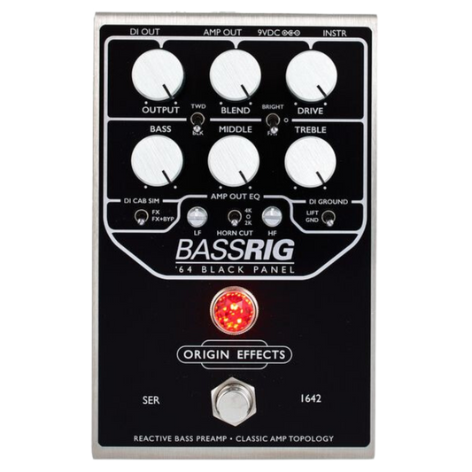 Origin Effects BassRIG '64 Black Panel Bass Overdrive & Preamp