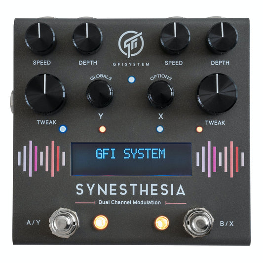 Gfi System Synesthesia Dual Channel Modulation Pedal Para Guitarra