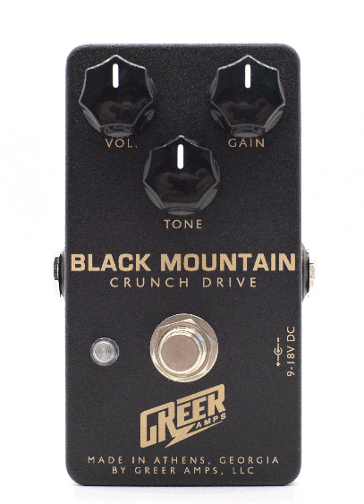 Greer Amps Black Mountain Crunch Drive Pedal Para Guitarra E Contrabaixo