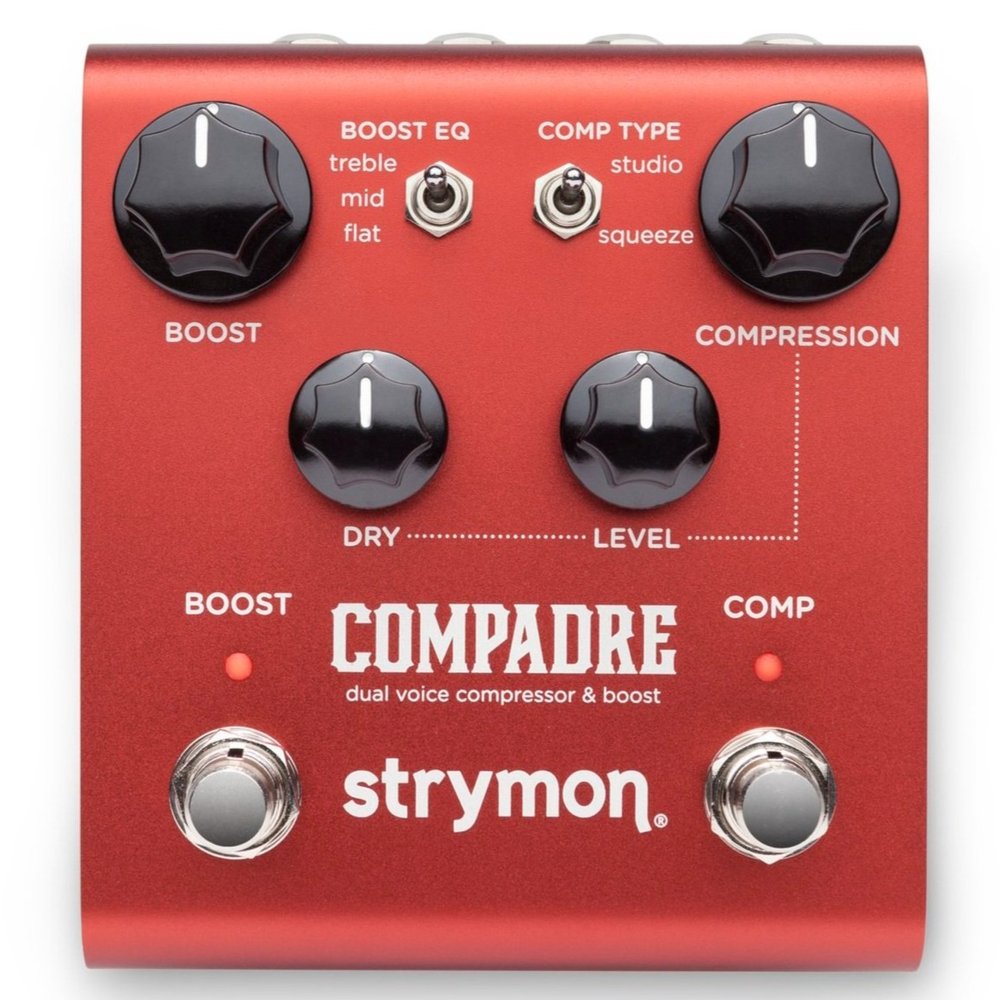 Compadre Dual Voice Compressor And Clean/Dirty Boost Pedal Para Guitarra