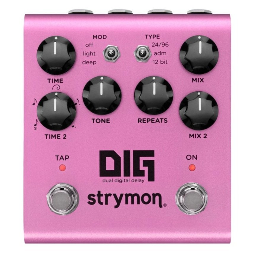 Dig V2 Dual Delay Pedal Para Guitarra