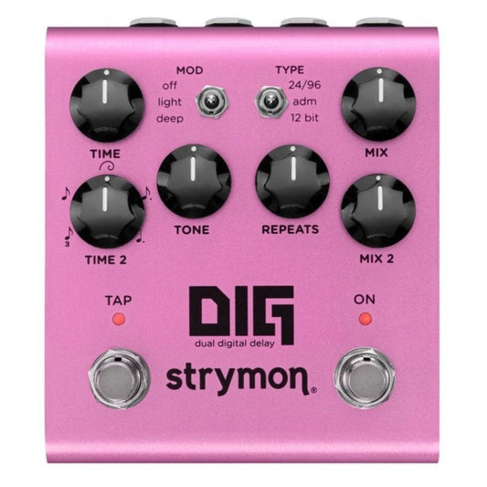 Dig V2 Dual Delay Pedal Para Guitarra