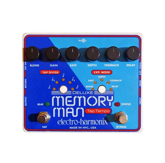 Electro Harmonix Deluxe Memory Man 1100 Tap Tempo Pedal Para Guitarra