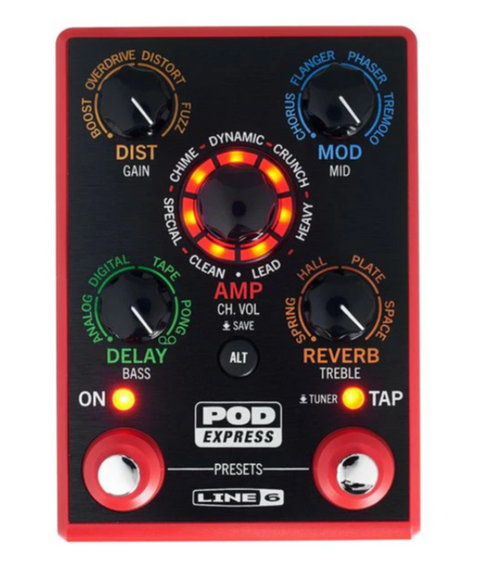 Line 6 Pod Express Pedal Para Guitarra