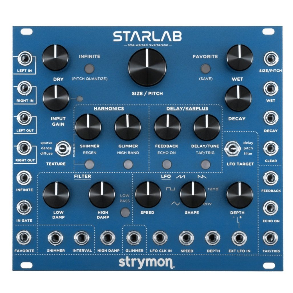 Starlab Eurorack Time-Warped Reverb Pedal Para Guitarra