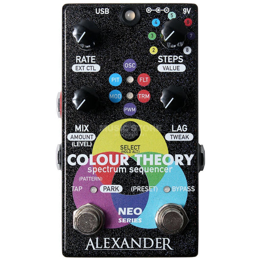 Alexander Pedals Colour Theory Sequencer Pedal Para Guitarra