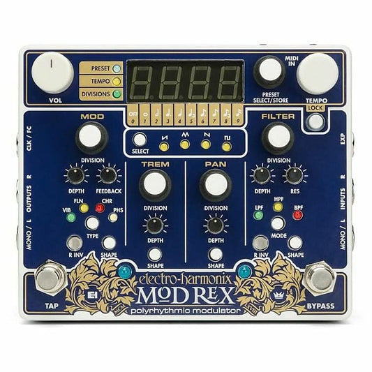 Electro Harmonix Mod Rex Poly-Rhythmic Modulator Pedal Para Guitarra