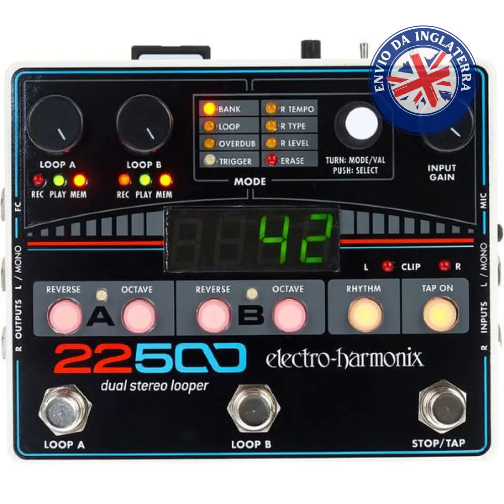 Electro Harmonix 22500 Looper Pedal Para Guitarra