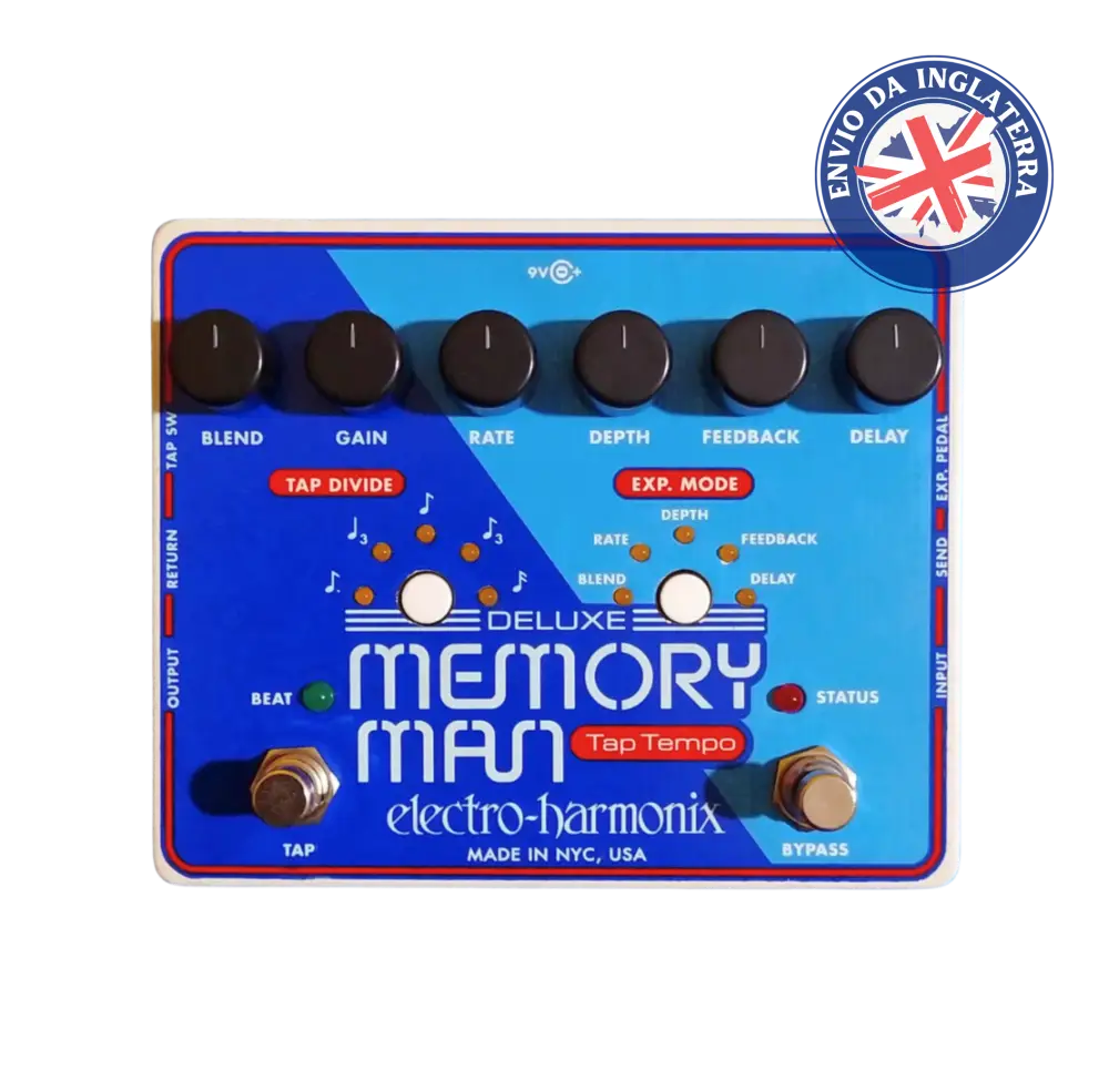 Electro Harmonix Deluxe Memory Man 1100 Tap Tempo Pedal Para Guitarra