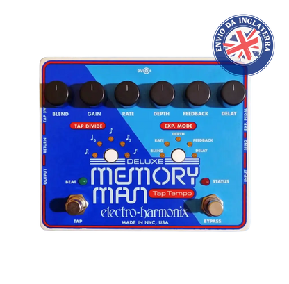 Electro Harmonix Deluxe Memory Man 1100 Tap Tempo Pedal Para Guitarra