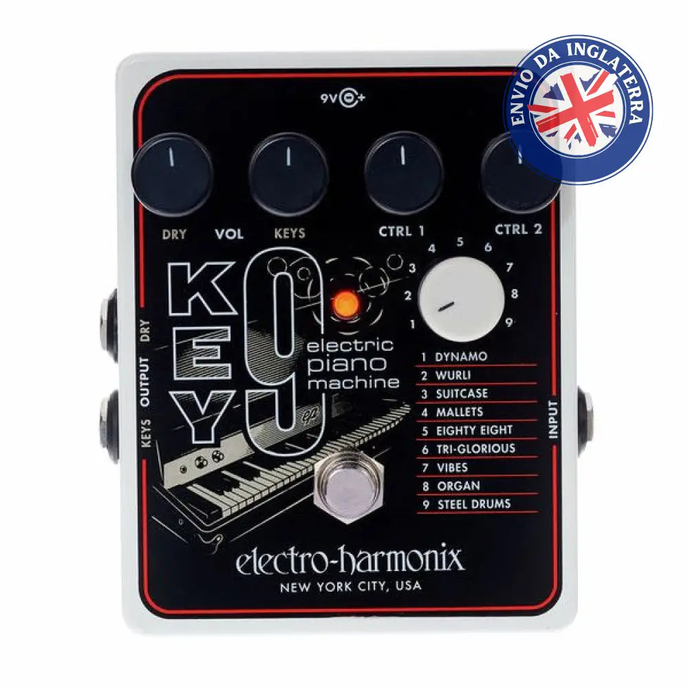 Electro Harmonix Key9 Electric Piano Machine Pedal Para Guitarra