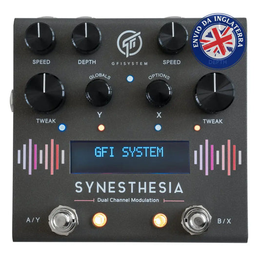 Gfi System Synesthesia Dual Channel Modulation Pedal Para Guitarra