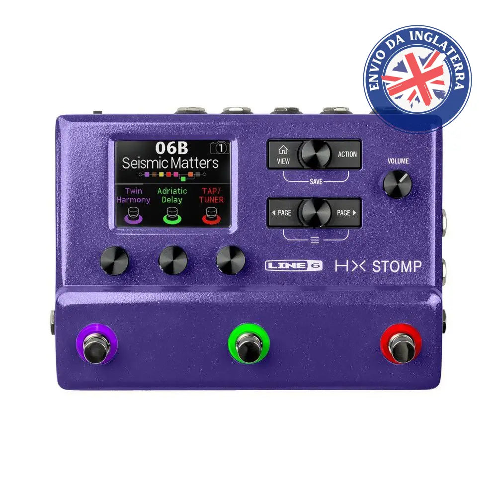 Line 6 Hx Stomp Purple Multi-Effects Pedal Para Guitarra