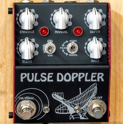 Pulse Doppler Analog Phaser - Vibrato Trem Pedal Para Guitarra