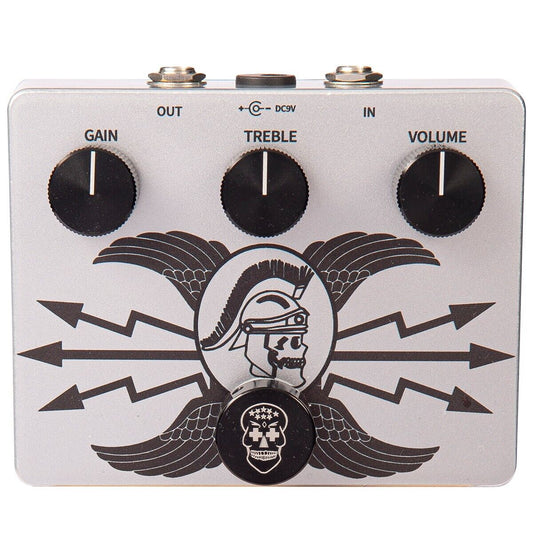 Centurion Silver Transparent Overdrive Pedal Para Guitarra