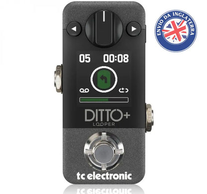 Tc Electronic Ditto+ Looper Pedal Para Guitarra E Contrabaixo